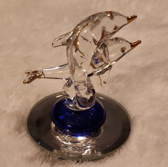 Like-New Glass Dolphins - Picture 5 of 11